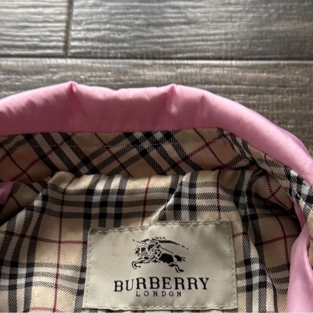 Burberry pink coat jacket S/M - Picture 4 of 4